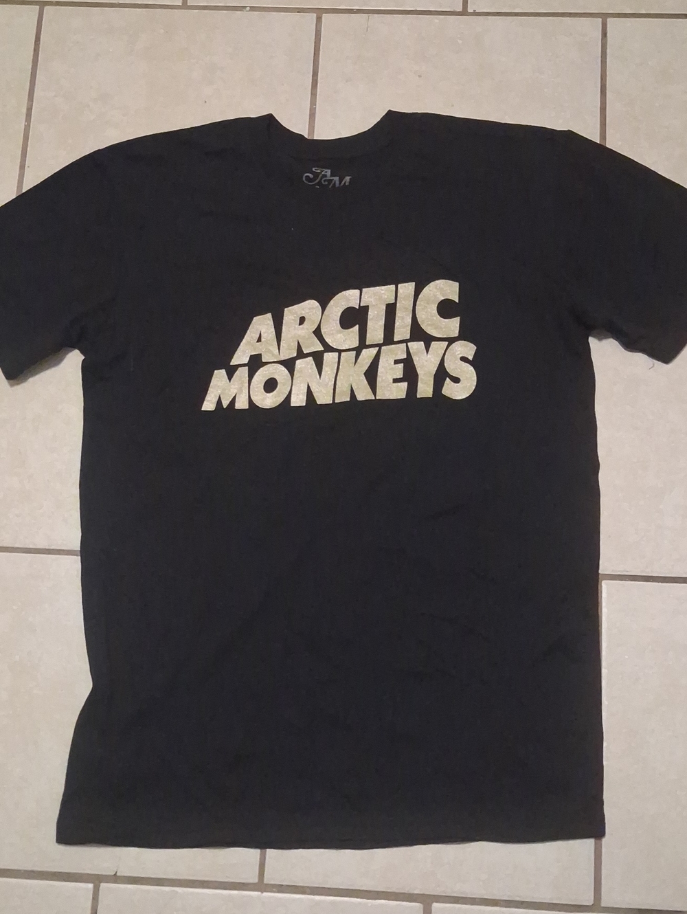 Arctic Monkeys Unisex Sz M Black Graphic Licensed Band T-Shirt NEW